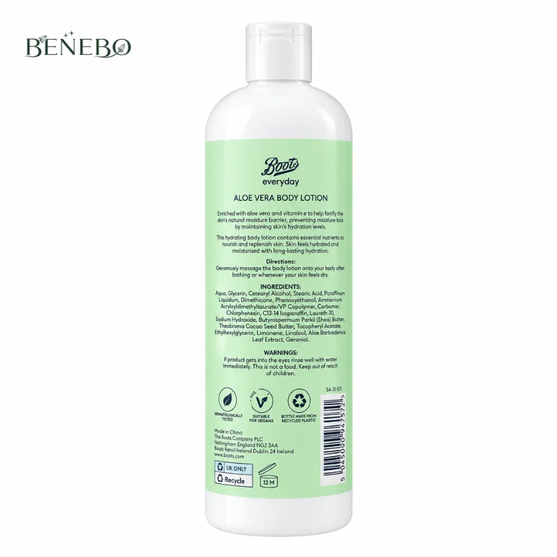 Boots Ingredients Aloe Vera Body Lotion 400ml — বডি লোশন (2)