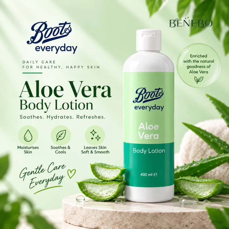 Boots Ingredients Aloe Vera Body Lotion 400ml — বডি লোশন (4)