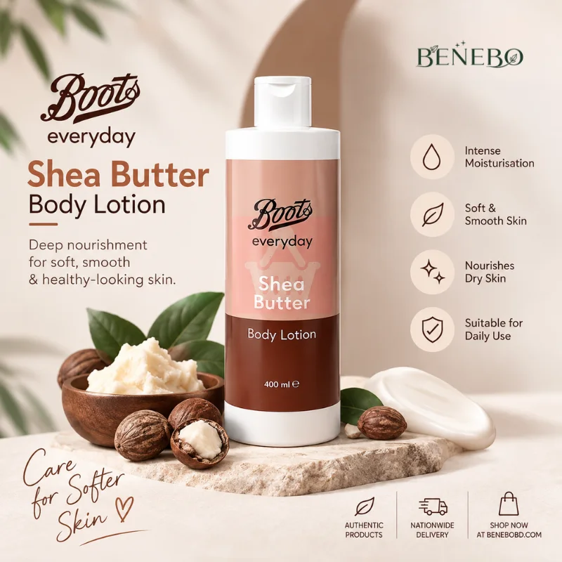 Boots Ingredients Shea Butter Body Lotion 400ml — বডি লোশন (4)
