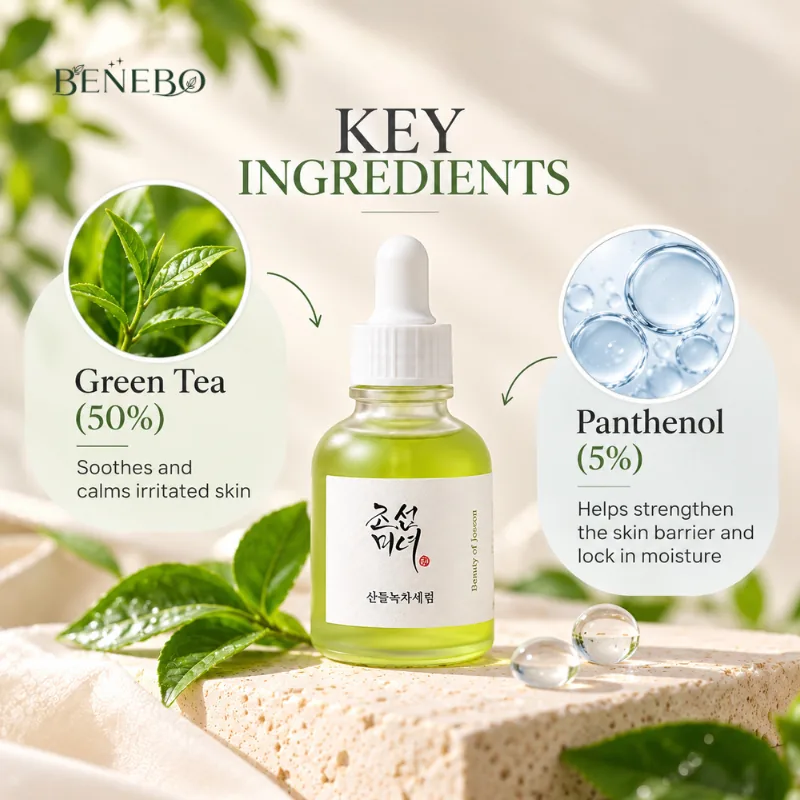 Beauty of Joseon Calming Serum: Green Tea + Panthenol 30ml — সিরাম ও এসেন্স (3)