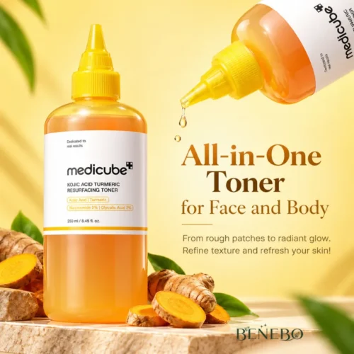 Medicube Kojic Acid Turmeric Resurfacing Toner 250ml — টোনার (1)